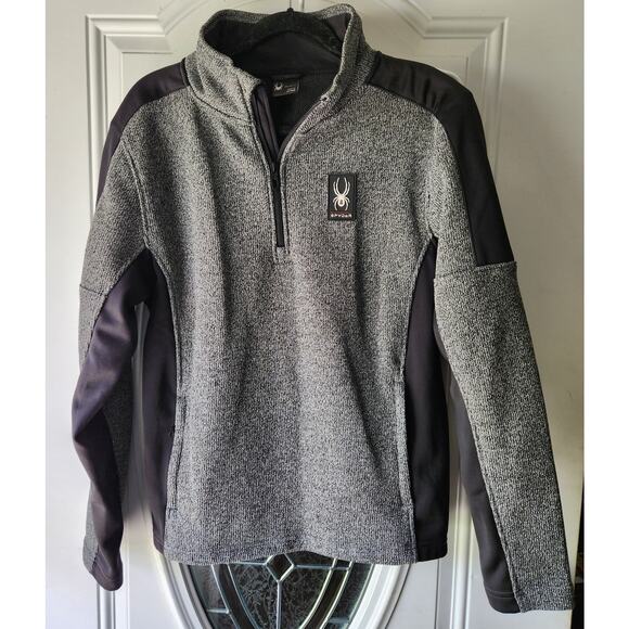 Spyder Other - Spyder 1/4 zip Mens Outbound Size Medium Gray Black long sleeve
